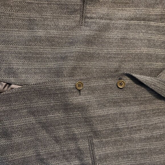 Canali Milano Mens 100% pure Wool Blend Herringbone Pattern Suit Jacket Blazer 4 - Picture 4 of 11